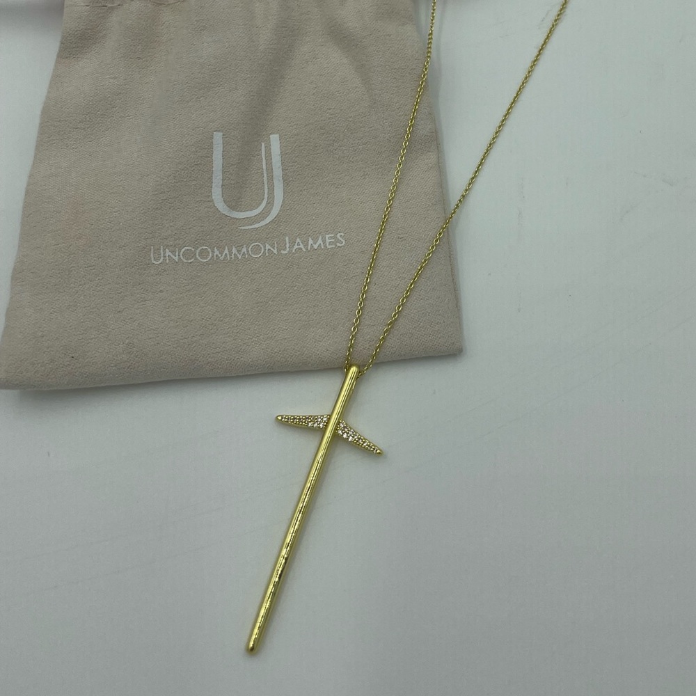 Uncommon James-NWOT. Large Cross pendant necklace 12”